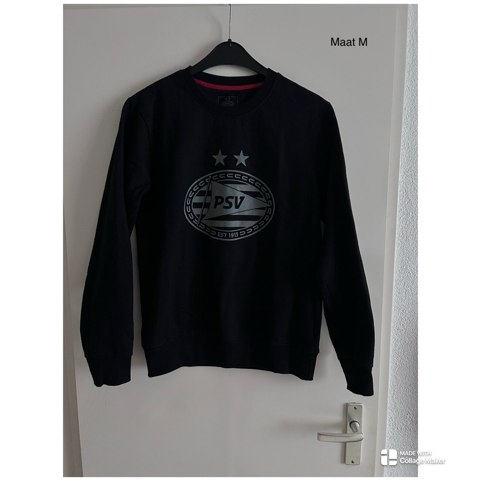 PSV sweater maat M zwart, Ophalen of Verzenden, Gedragen, Maat 48/50 (M), Zwart