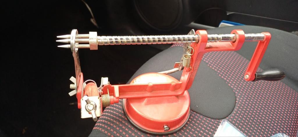 MOOIE Handmatige (Aard)Appelschilmachine - Rood, Ophalen of Verzenden, Metaal, Rood, Overige merken