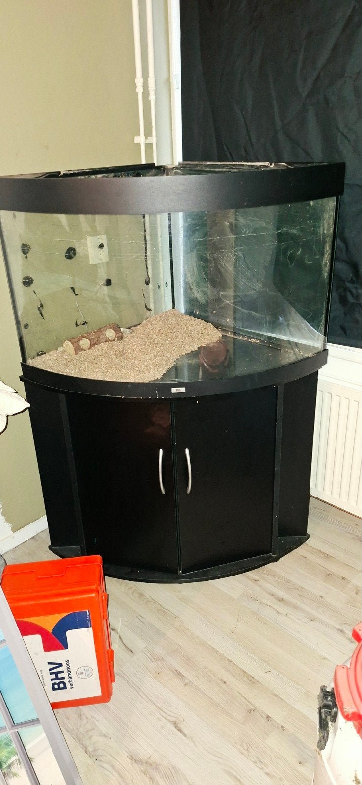 moet nu weg hoek aquarium juwel, Ophalen, Gebruikt, Leeg aquarium
