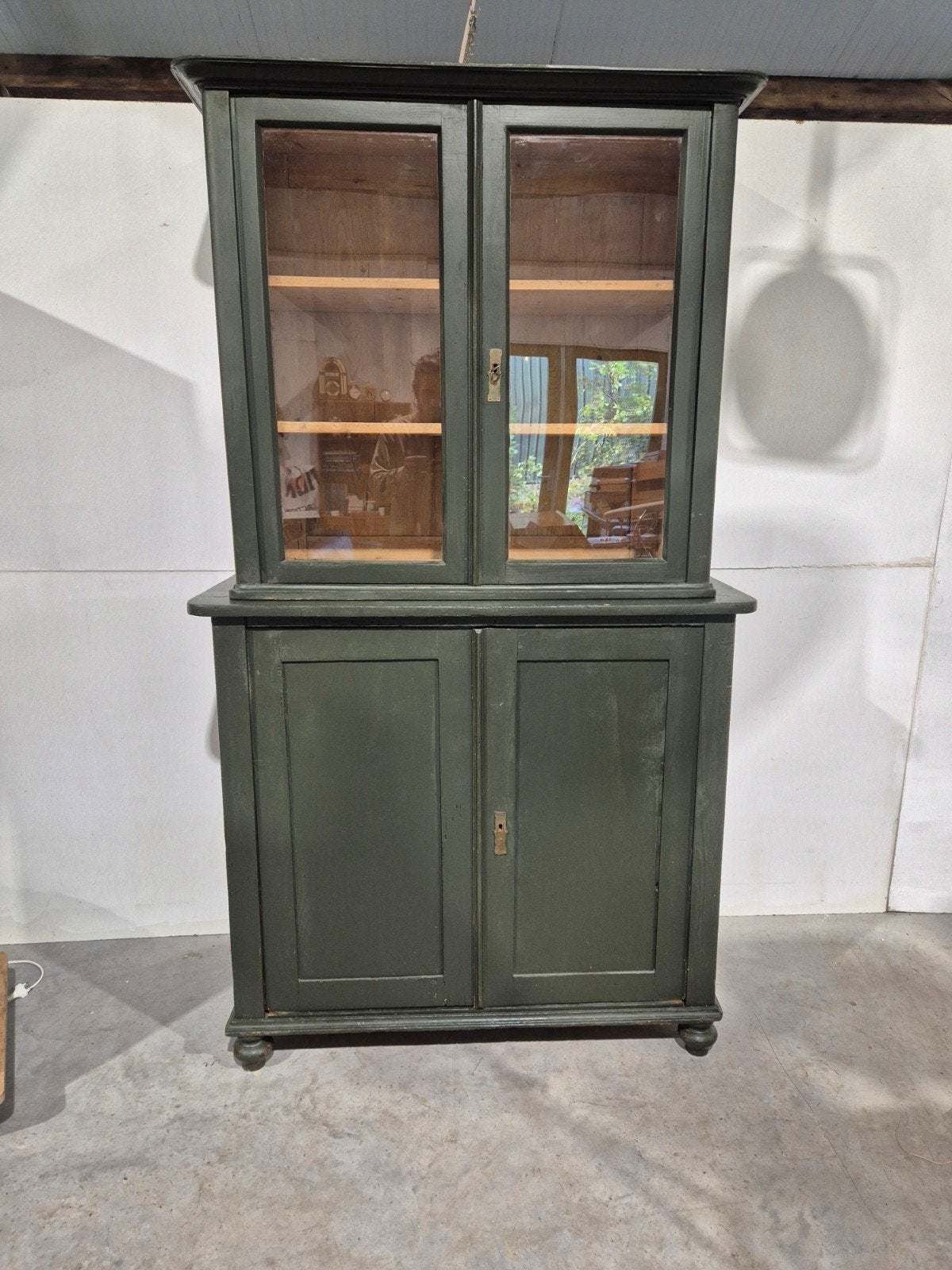 landelijk art nouveau boekenkast grenen, Gebruikt, 100 tot 150 cm, 200 cm of meer, Onbekend