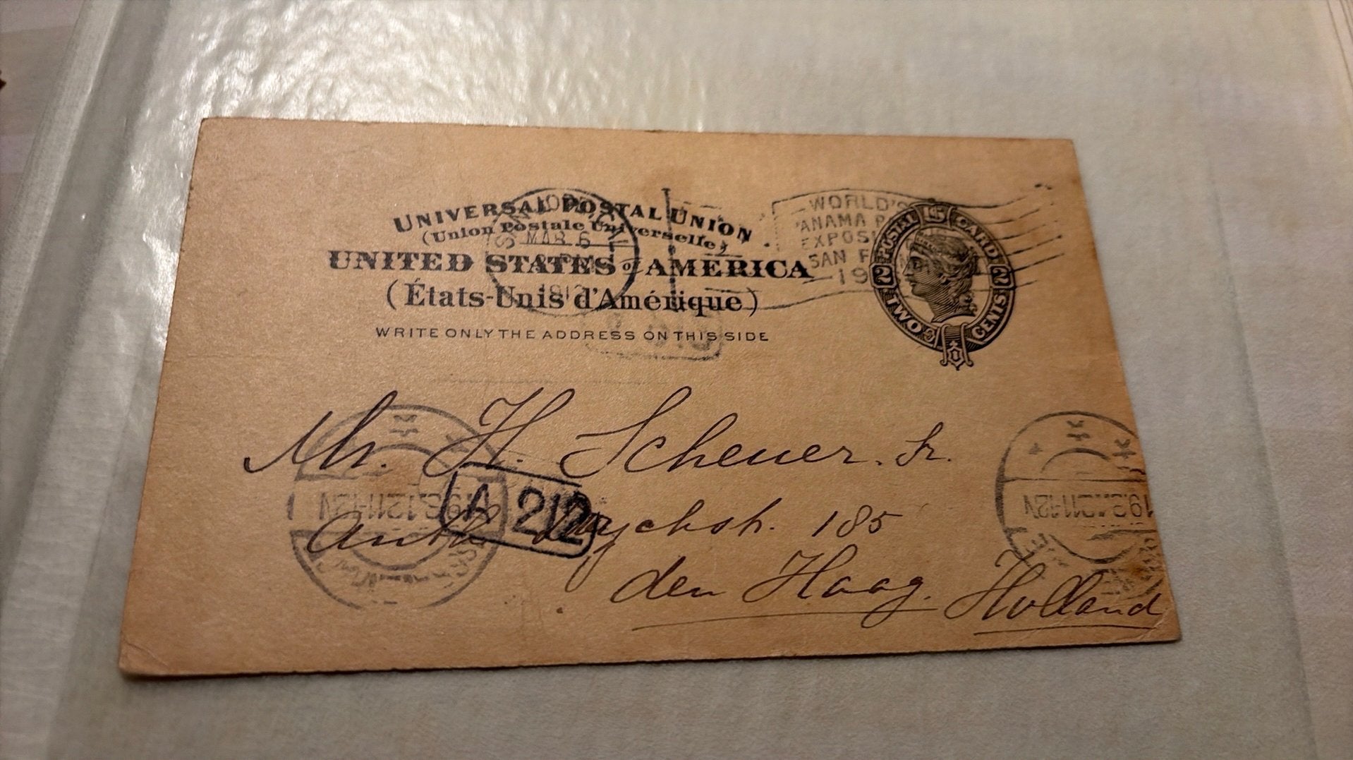 Mooie briefkaart USA ca 1911, Verzenden, Briefkaart