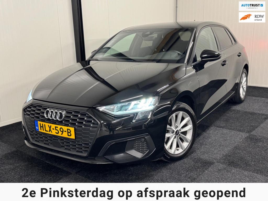 Audi A3 SPORTBACK 30 TFSI S edition 2021 110PK LED/KEYLESS/L, Auto's, Voorwielaandrijving, Gebruikt, Zwart, Bedrijf