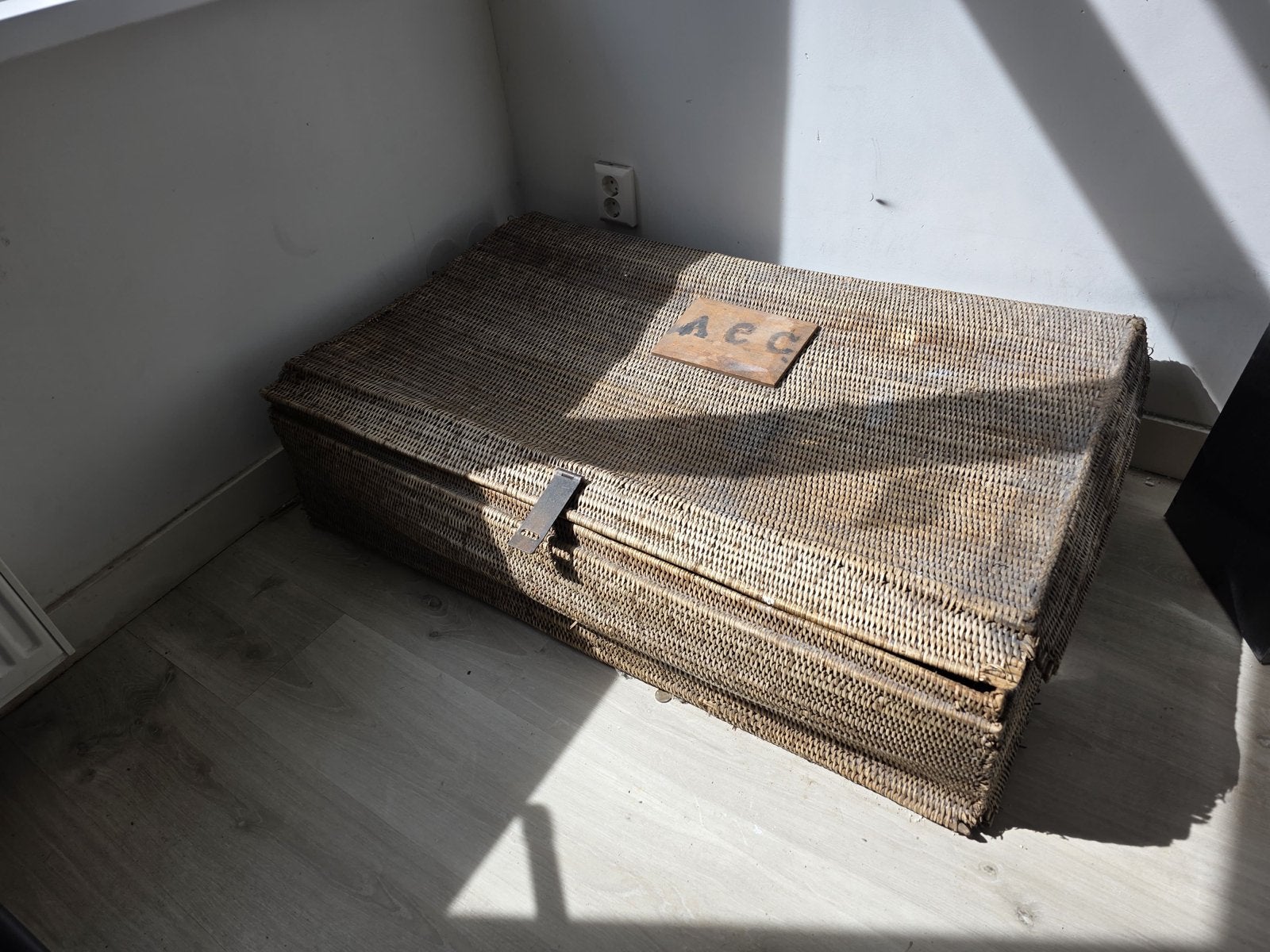Zeldzame Japanse WOII Koffer - 120x80x30cm, Huis en Inrichting, Overige materialen, Gebruikt, 100 tot 150 cm, Ophalen of Verzenden