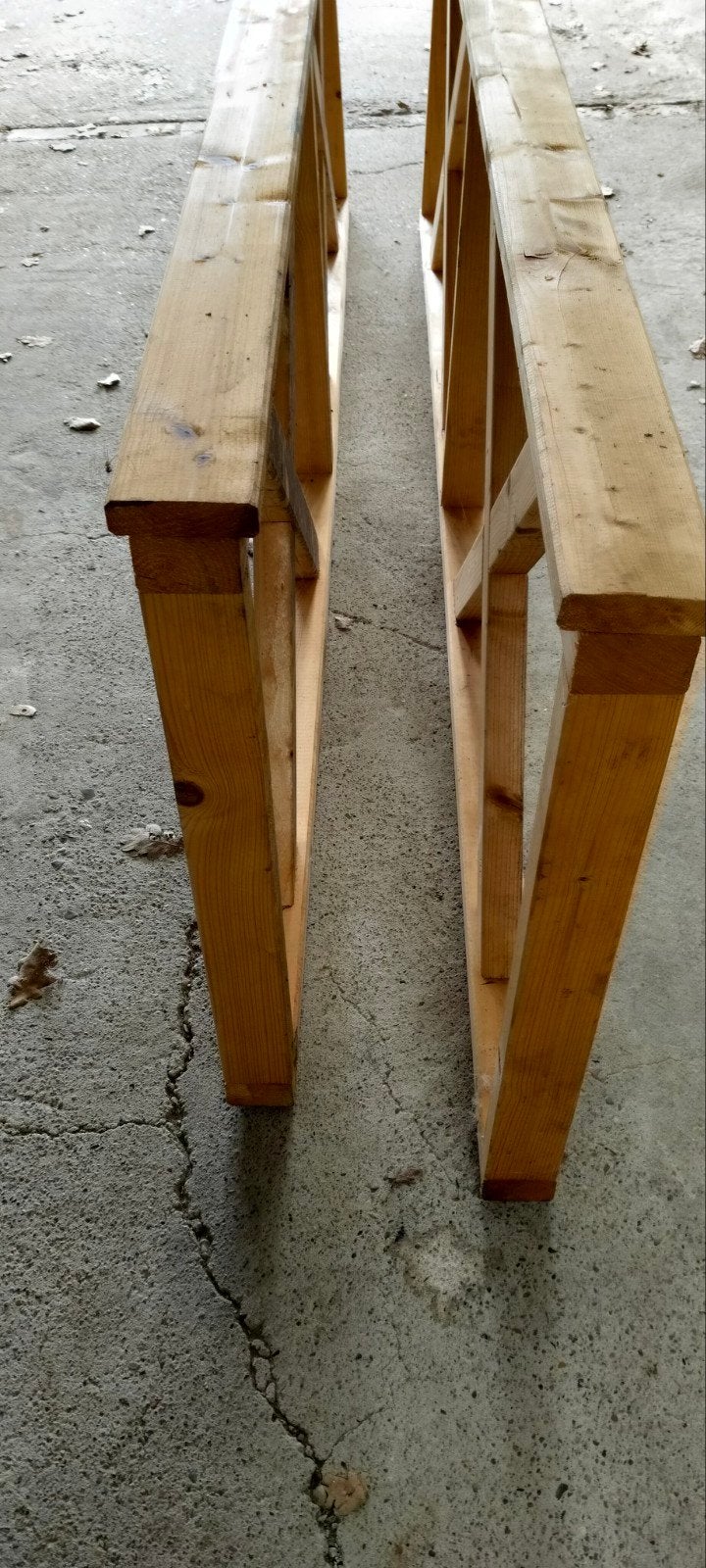 2x Ongebruikt Tuinhek Geïmpregneerd Hout - 288x73x10cm, Tuin en Terras, Ophalen