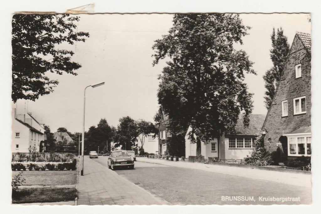 Brunssum - Kruisbergstraat, Ophalen of Verzenden, 1960 tot 1980, Gelopen, Limburg