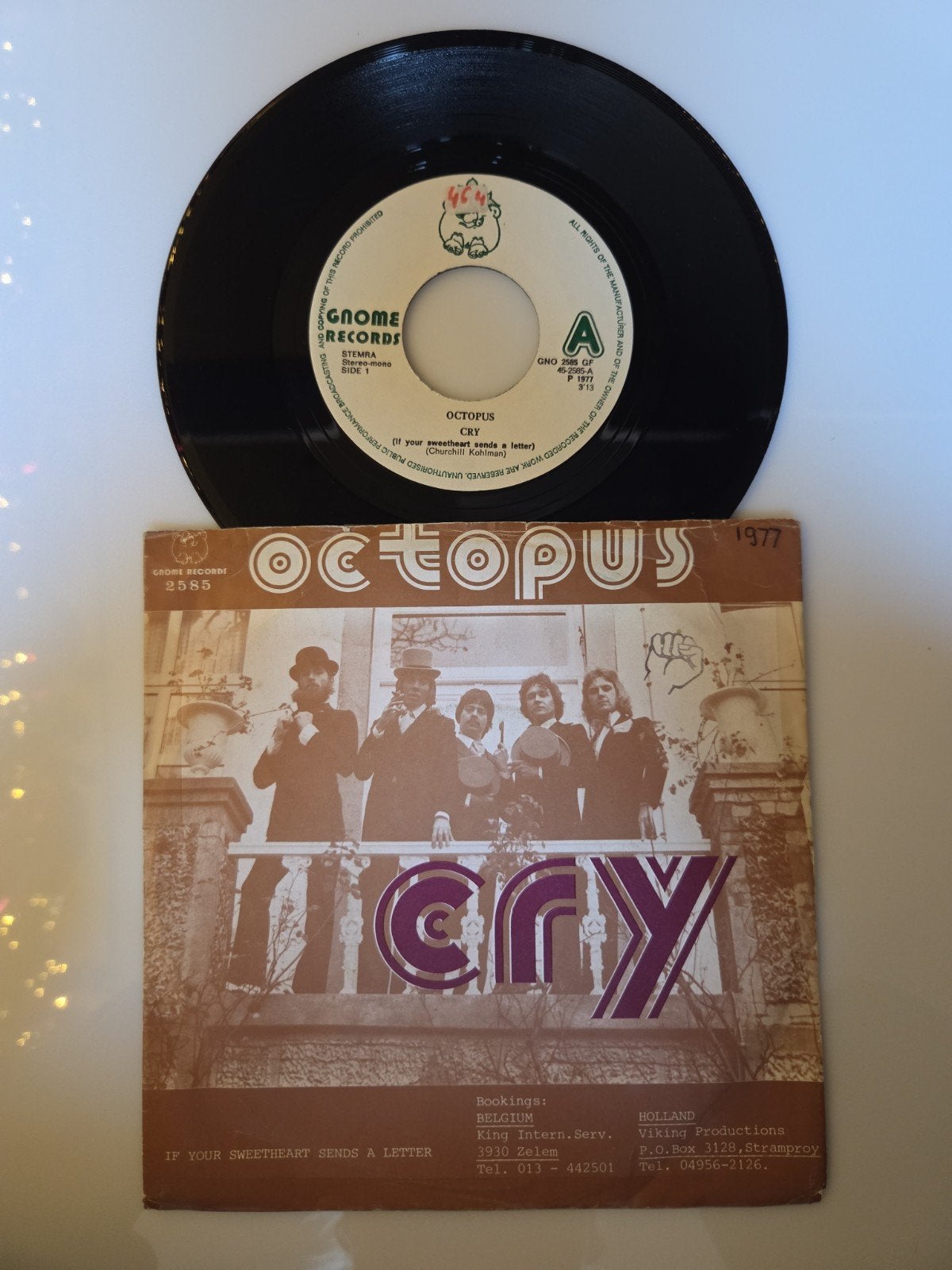 Octopus - Cry, Ophalen of Verzenden, Gebruikt, 7 inch, Pop