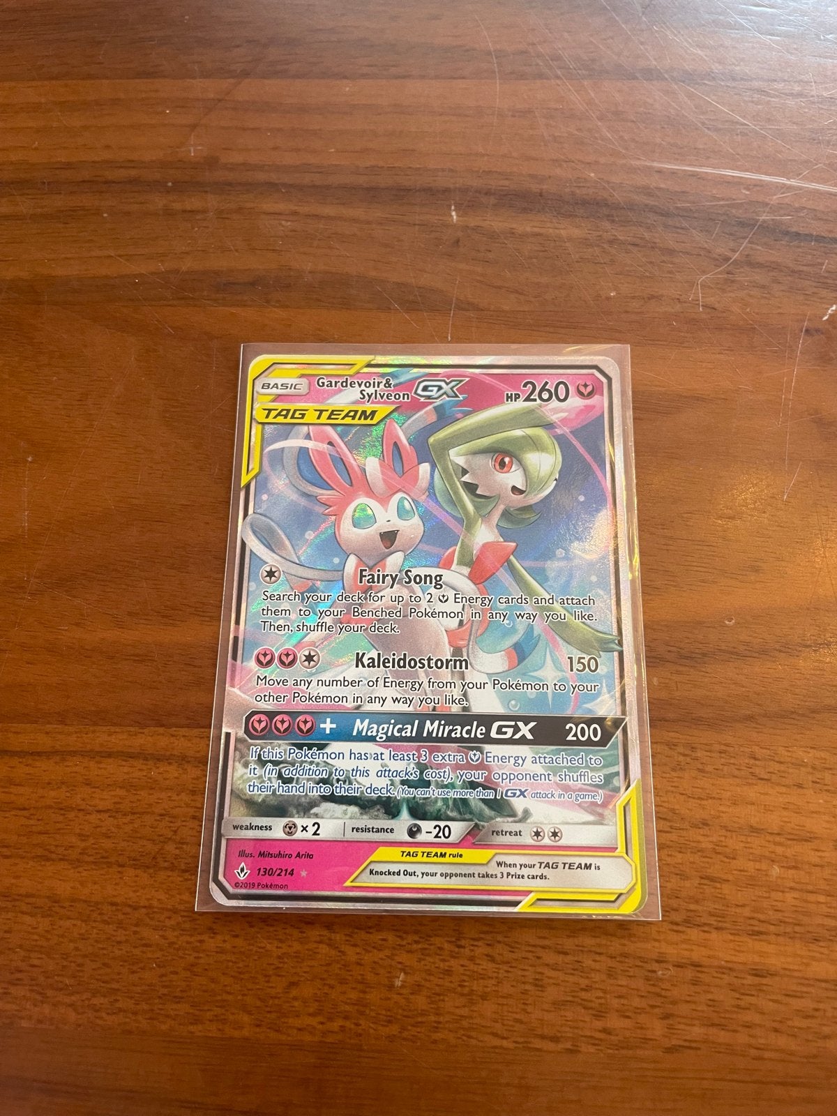 Gardevoir & Sylveon GX 130/214, Ophalen of Verzenden, Losse kaart