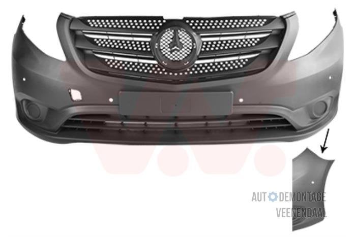Voorbumper van een Mercedes Vito, Auto-onderdelen, -, Nieuw, Ophalen of Verzenden, Bumper
