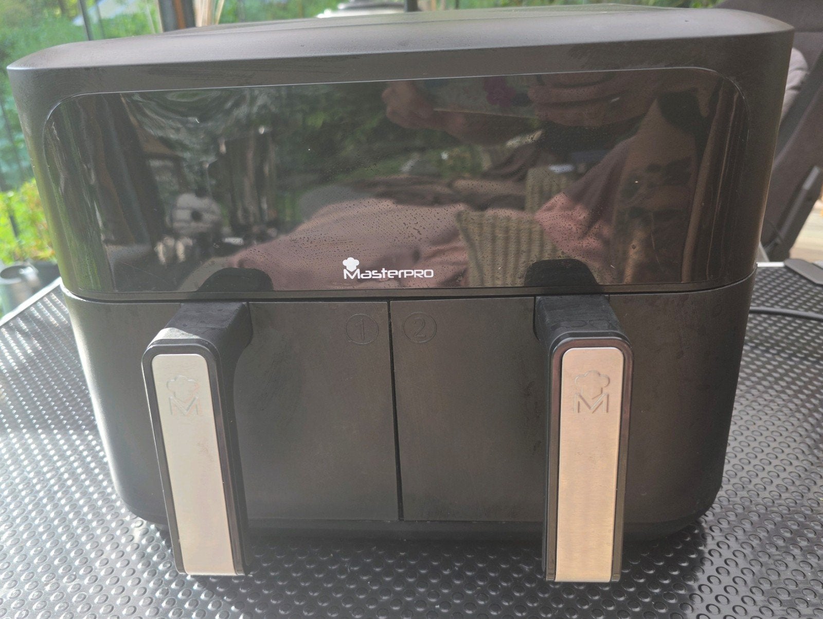 Dubbele airfyer masterpro, Ophalen of Verzenden, Gebruikt, Airfryer XXL, 1500 gram of meer