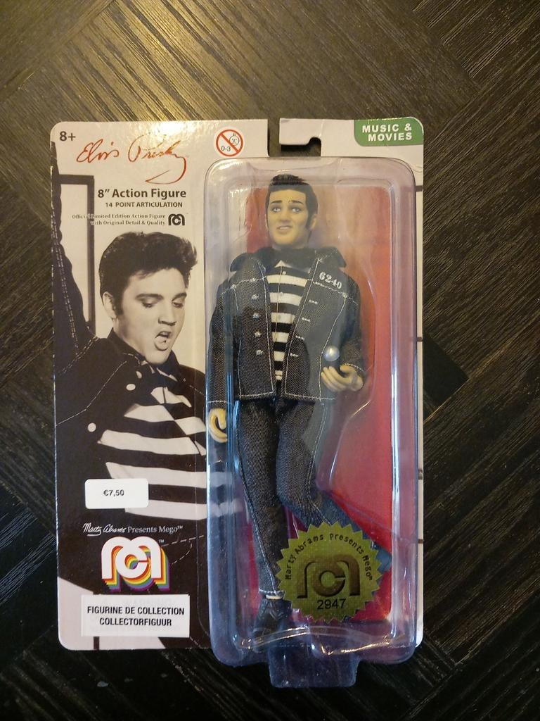 Elvis Presley 8" Action Figuur - Mego Collectible, Ophalen of Verzenden, Mego, ., .