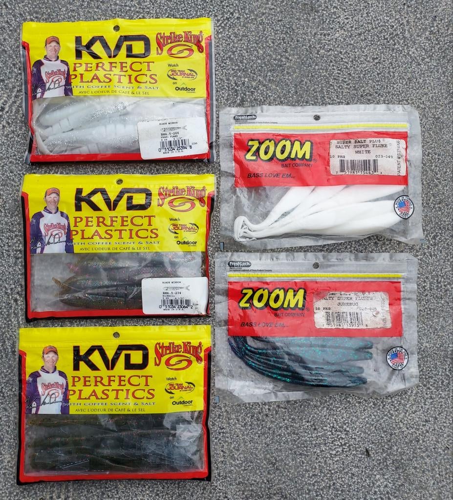 Strike King KVD & Zoom plastics, Ophalen, Zo goed als nieuw, Overige typen