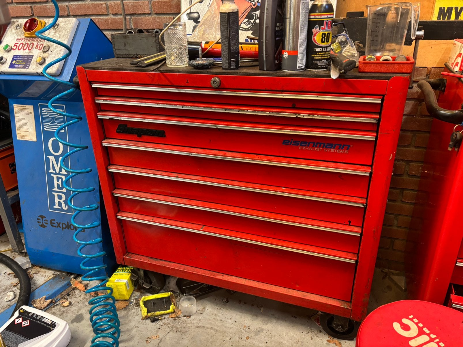 Lege snap on gereedschapswagen snap-on gelagerd gereedschap, Ophalen of Verzenden, Zo goed als nieuw