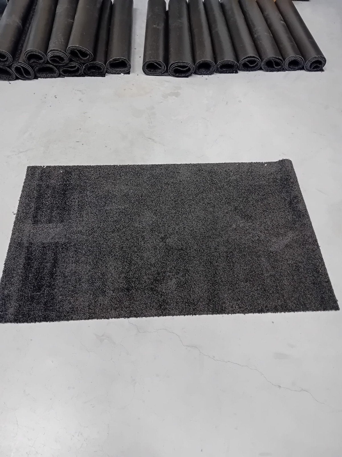 Droogloopmat Antraciet Polyamide 83x142cm - Grote Voorraad, 100 tot 150 cm, Nieuw, Grijs, Rechthoekig