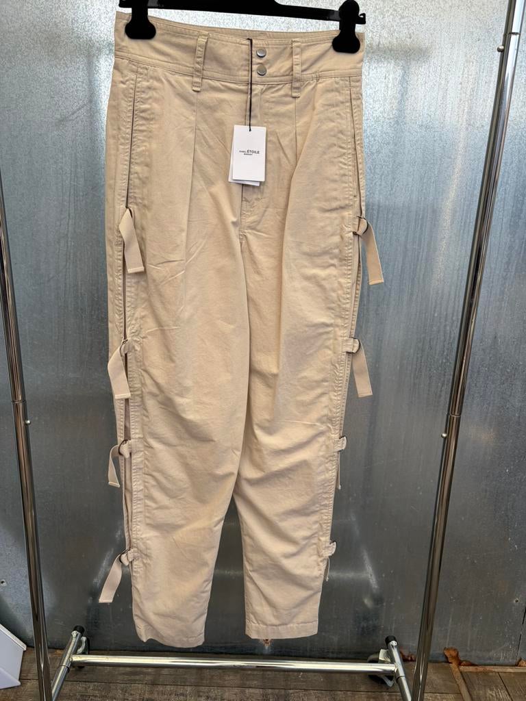 Isabel marant broek fr34 ecru €390 pantalon pants, Kleding | Dames, Broeken en Pantalons, Beige, Ophalen of Verzenden, Zo goed als nieuw