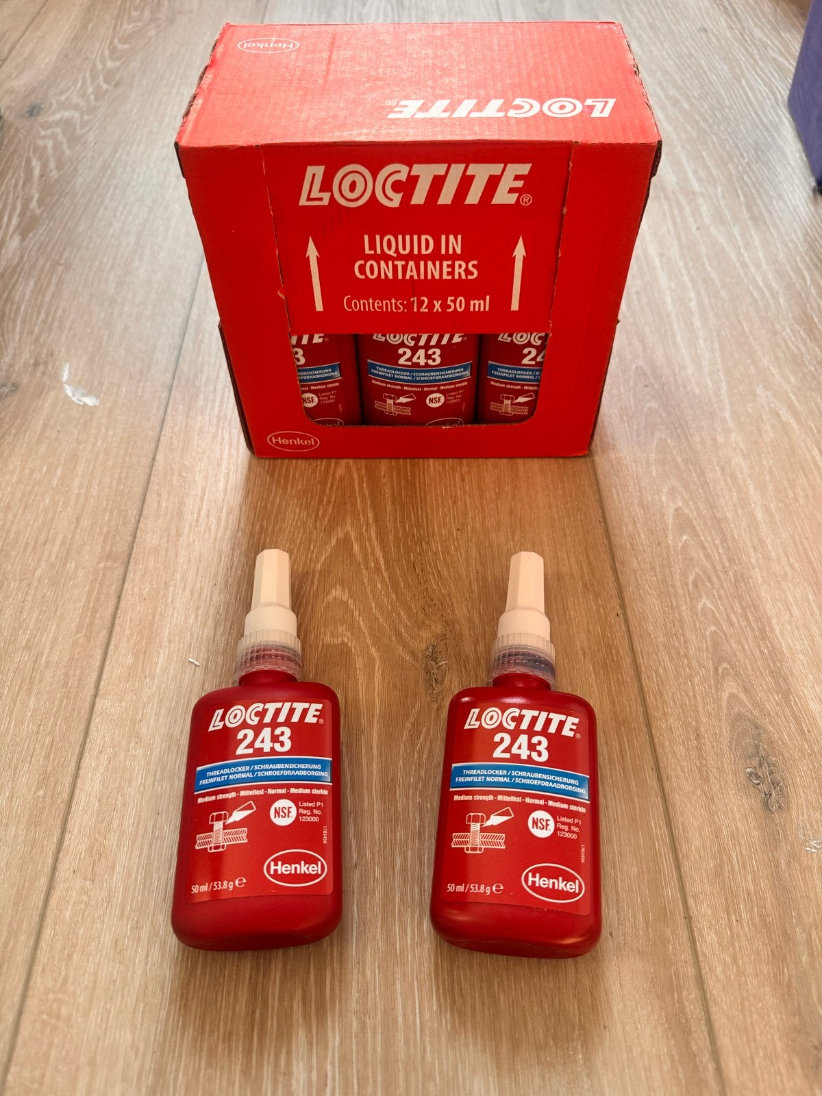 Loctite 243 Schroefdraadborgmiddel - Nieuw 50ml flacon, Verzenden, Nieuw, Overige typen