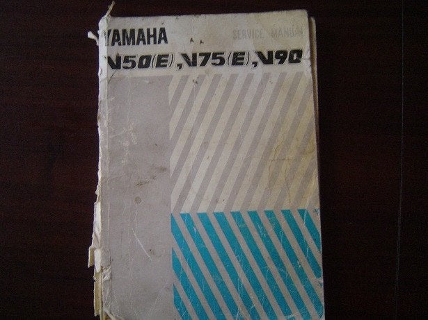 Yamaha V50 V75 V90 service manual werkplaatsboek, Ophalen of Verzenden, Gebruikt