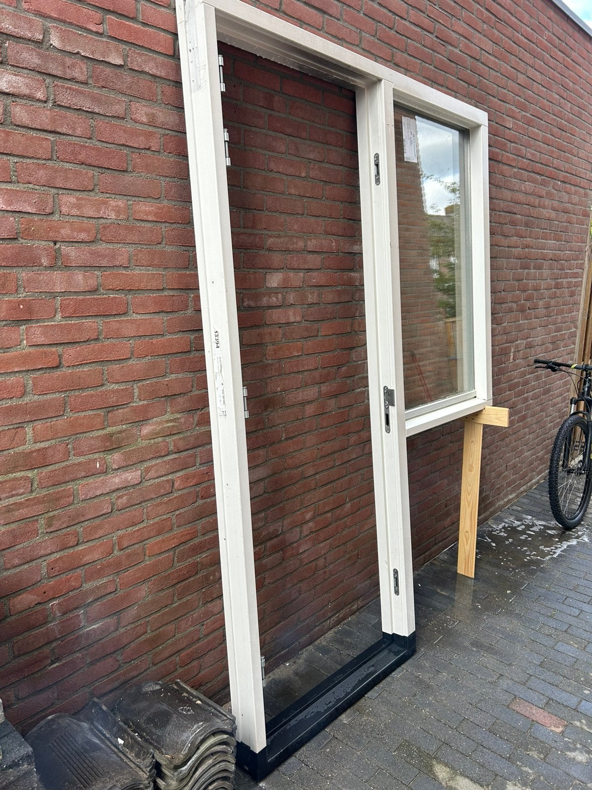 Houten Deuren, Doe-het-zelf en Verbouw, Ophalen, Gebruikt, Deurkozijn, 150 tot 225 cm