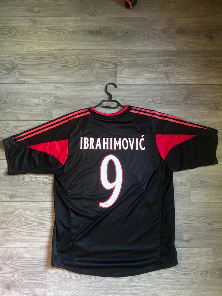 Origineel Ajax 3e shirt 2004-2005 Ibrahimovic #9, Maat L, Verzenden, Gebruikt, Shirt