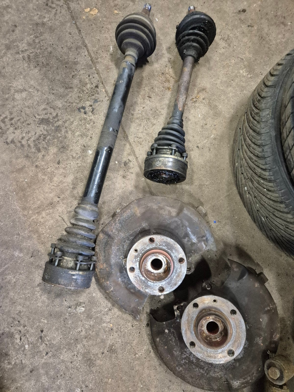 aandrijfassen 100mm fusee golf1 golf mk1 1.8t, Ophalen, Gebruikt, Volkswagen