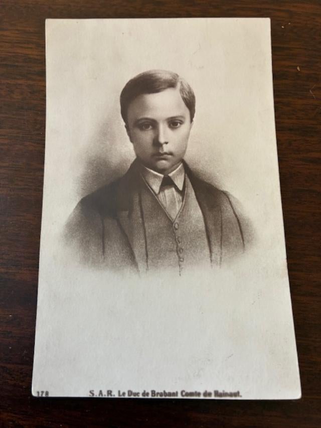 Postkaart Hertog van Brabant - zoon Leopold II, Ophalen of Verzenden, Gebruikt, Buitenland, Kaart, Foto of Prent