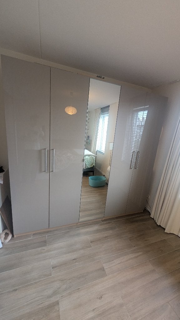 4 keer PAX Fardal hoogglans deur donkergrijs 50x229 cm, Ophalen, Hoogglans, 200 cm of meer, 50 tot 100 cm