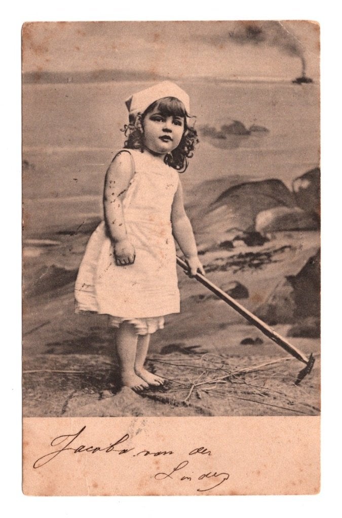 Oude Ansichtkaart Katwijk Vacantiekolonie Villa Augusta, Ophalen of Verzenden, Voor 1920, Gelopen, Kinderen
