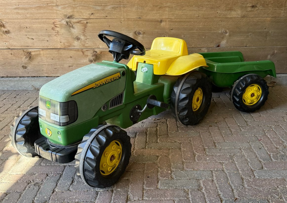 John Deere traptractor met aanhanger en geluid, Ophalen, Gebruikt, Trapvoertuig