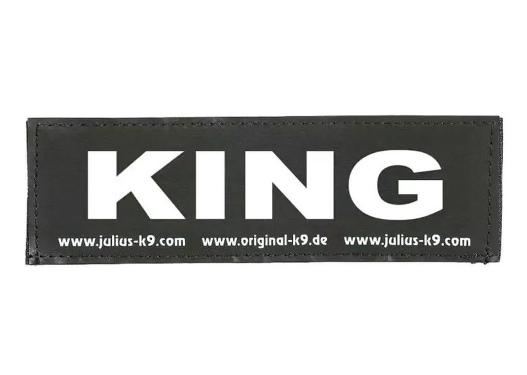JULIUS K9 King Tekstlabels tbv K9 Harnassen 16x5 cm KOOPJE!, Ophalen of Verzenden, Nieuw