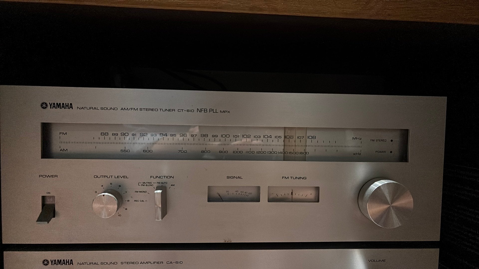 Yamaha CA-610 + CT-610 – originele vintage Natural Sound set, Audio, Tv en Foto, Ophalen, Gebruikt, Analoog