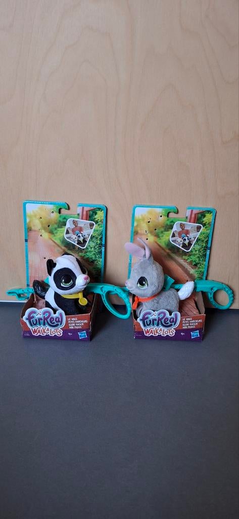 FurReal Walkalots Panda & Konijn - met originele verpakking, Met doos, Overige merken, Overige karakters, Zwart