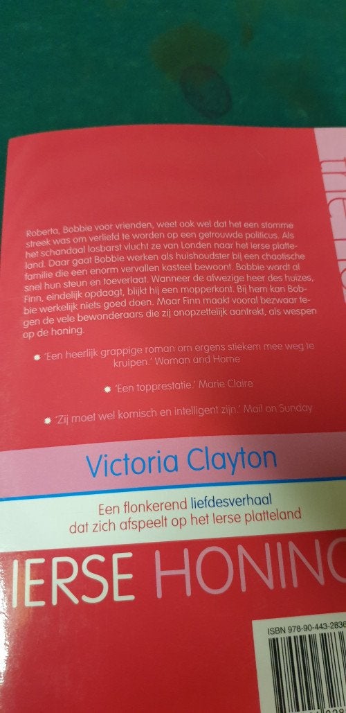 -	Boek victoria clayton  ierse honing, Ophalen of Verzenden