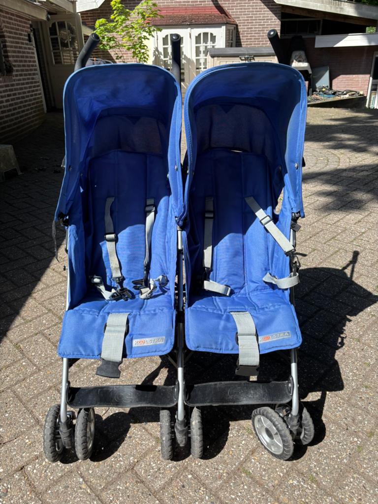 Koelstra buggy Simba twin tweelingbuggy duowagen, Kinderen en Baby's, Tweelingen en Meerlingen, Ophalen, Gebruikt, Kinderwagen of Buggy