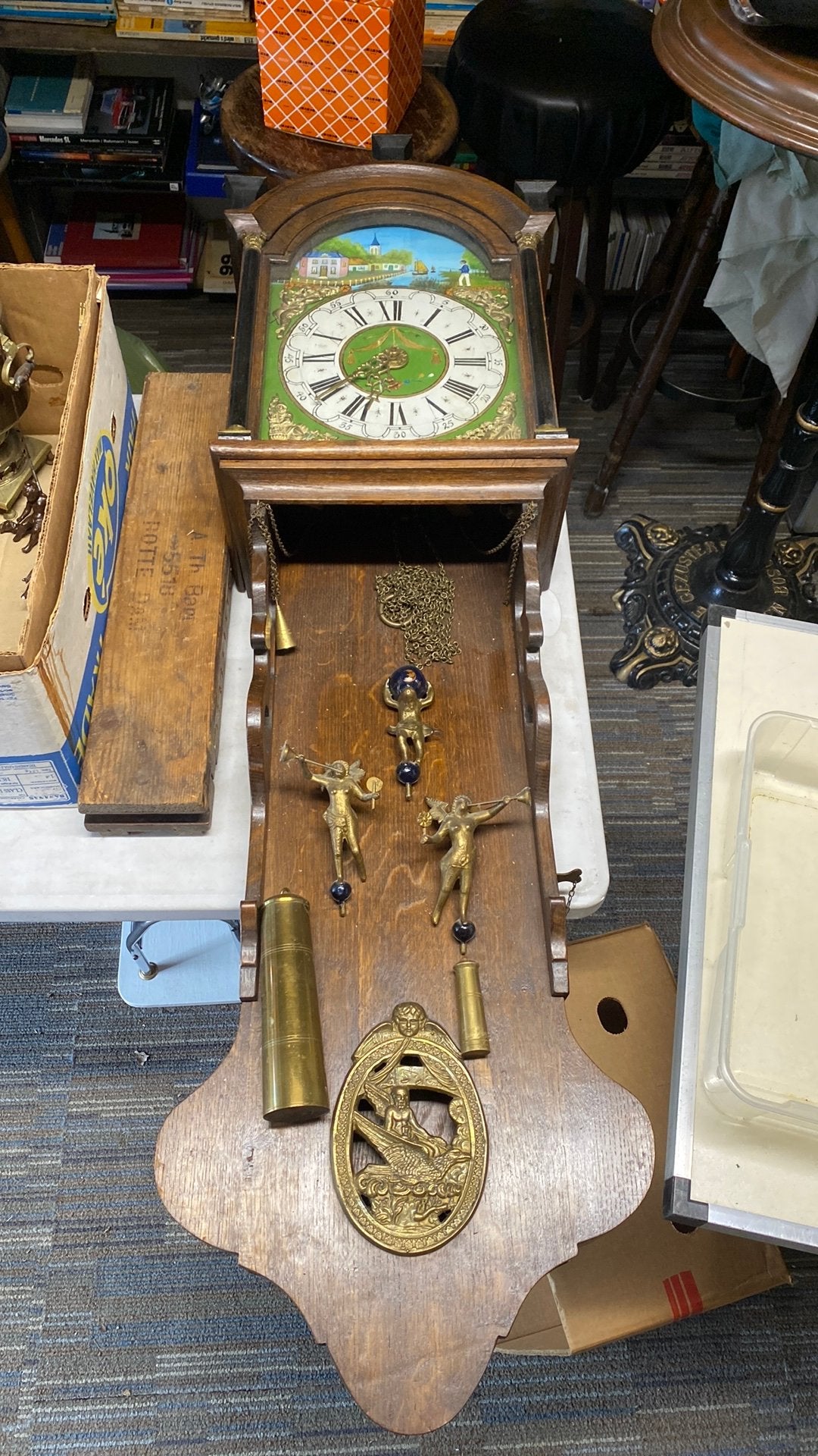 Friese staartklok bruilofsklok, Antiek en Kunst, Ophalen of Verzenden