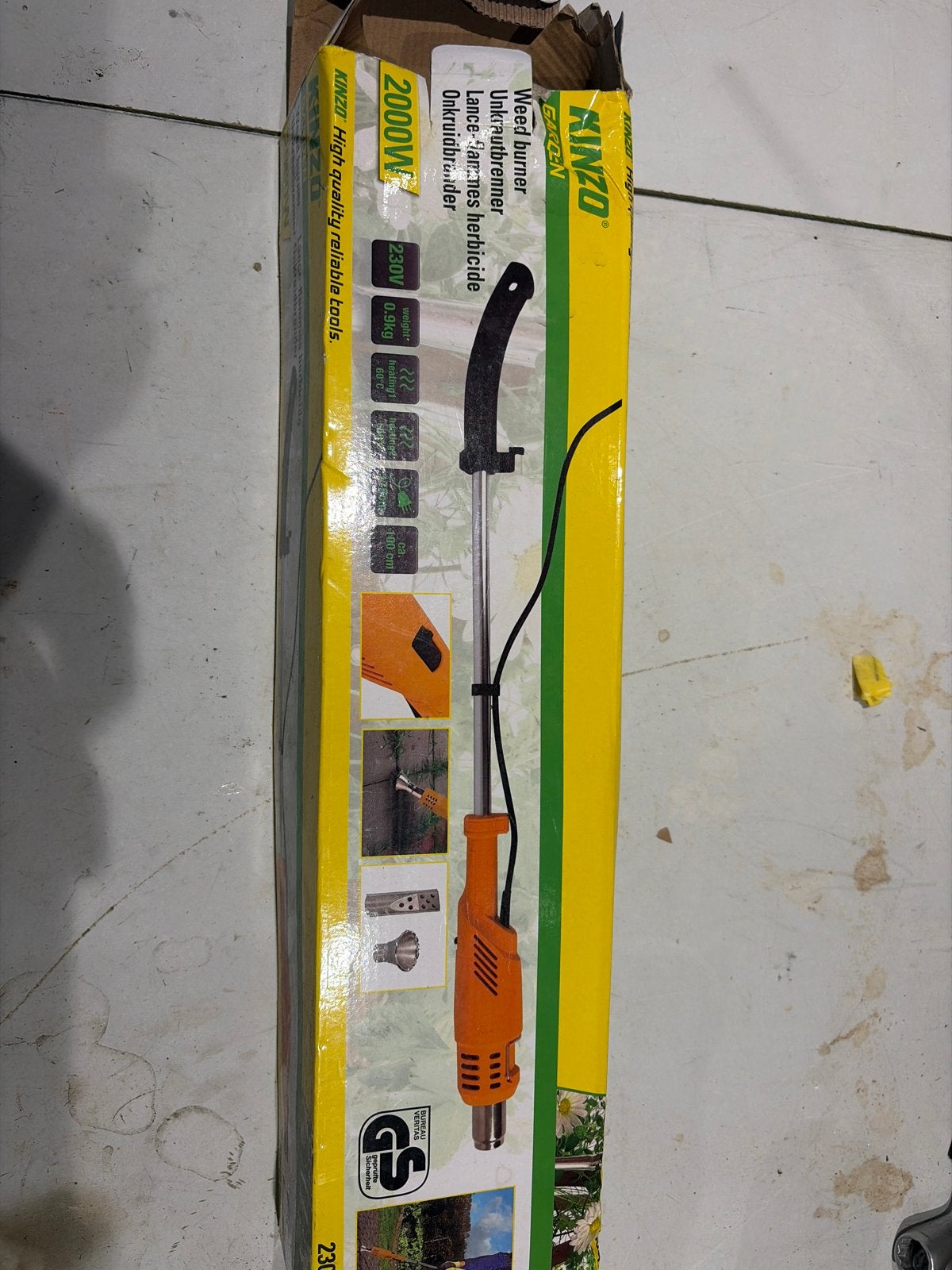 Kinzo Onkruidbrander 2000W - Elektrisch, Tuin en Terras, Hand-tuingereedschap, Ophalen of Verzenden, Nieuw, Overige soorten