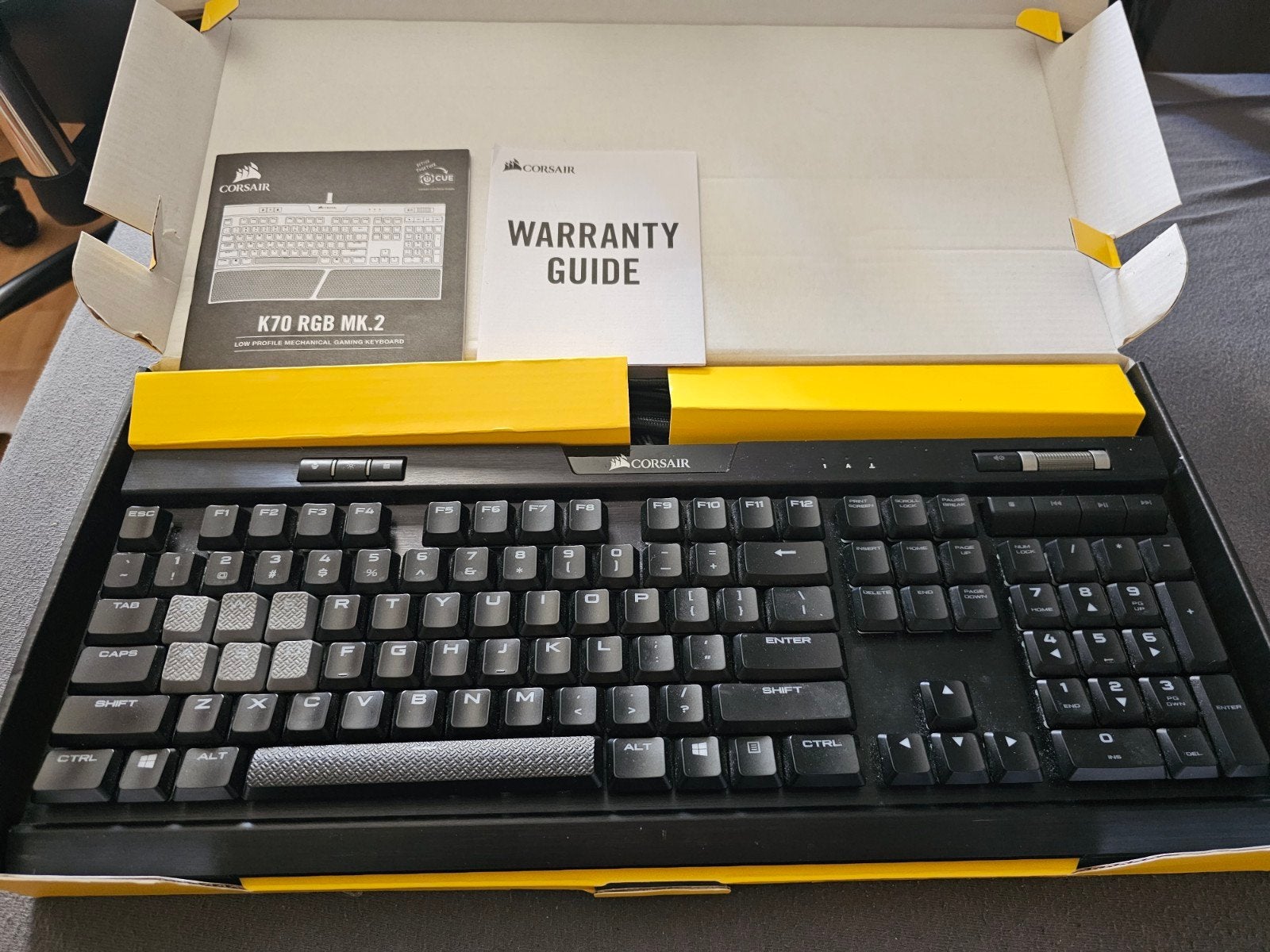 Corsair K70 RGB MK.2 Low Profile gaming Toetsenbord, Gebruikt, Ophalen of Verzenden, Qwerty, Gaming toetsenbord