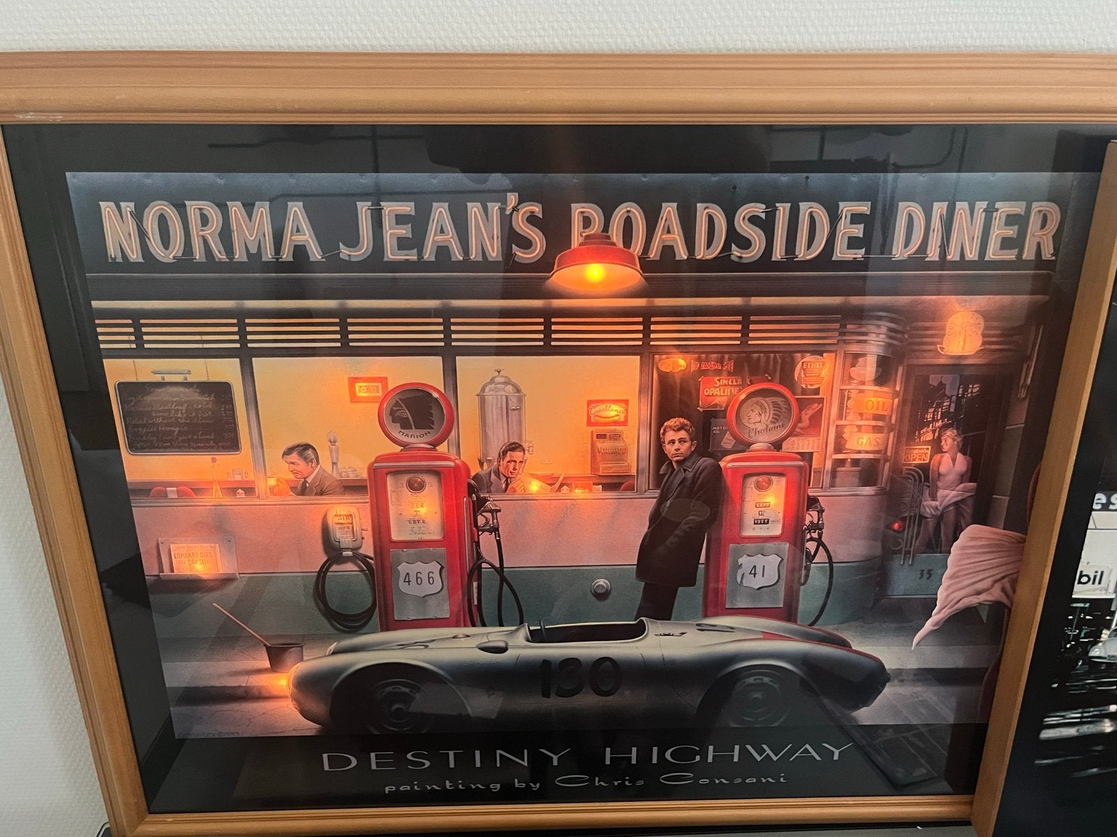 Chris Consani 'Destiny Highway' ingelijste print, Figuren, Achter glas, Ophalen of Verzenden, Print