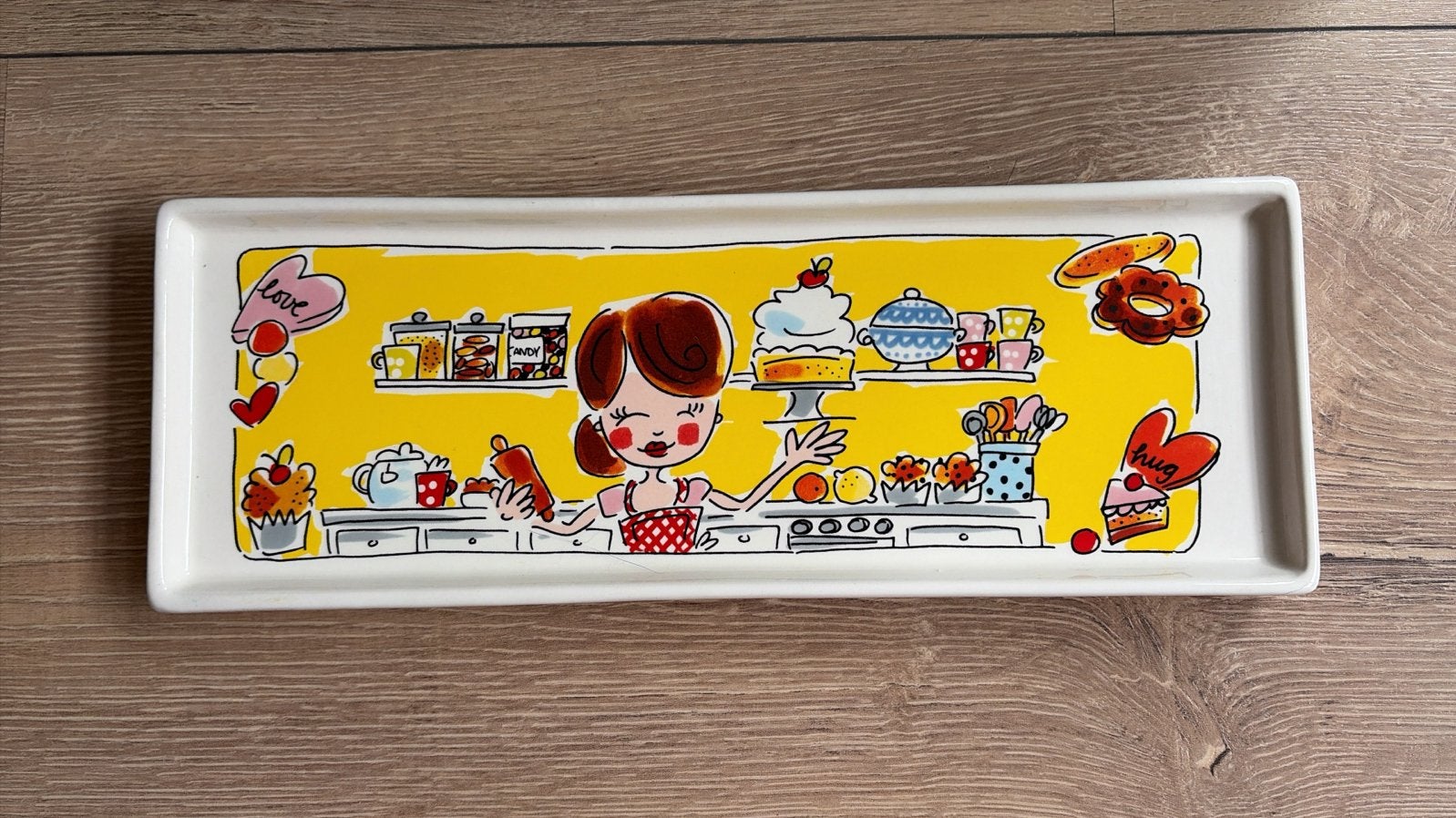 Blond Amsterdam ‘Mama’ cakeschaal - 12x33 cm, Ophalen of Verzenden, Zo goed als nieuw, Modern, Dienblad