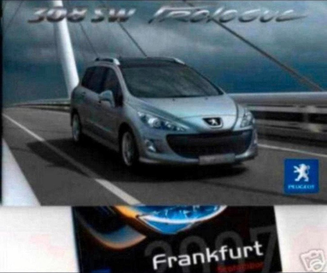 Peugeot persmap IAA Frankfurt 2007 – 308 wereldpremière, Ophalen of Verzenden, Zo goed als nieuw, Peugeot