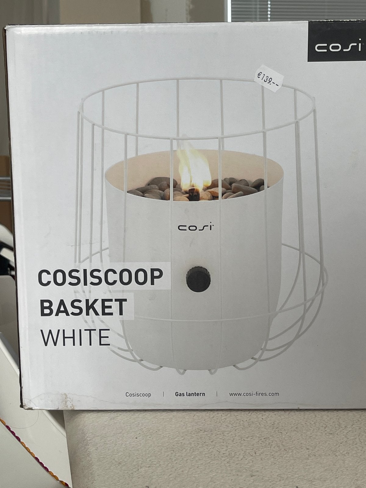 CosiScoop Basket White Gas Lantaarn - Nieuw in doos, Ophalen, Nieuw, Vuurkorf