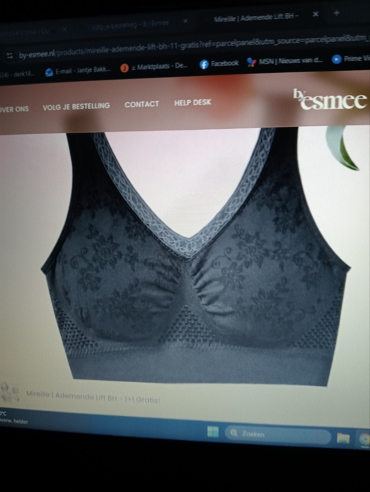 Mireille ademende lift bh, Kleding | Dames, Ophalen of Verzenden, Zwart, BH