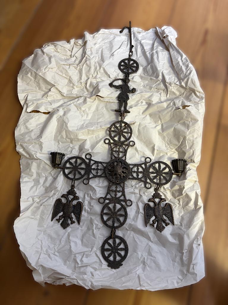 Byzantijnse kaarsenhouder, Antiek en Kunst, Antiek | Religie, Ophalen of Verzenden
