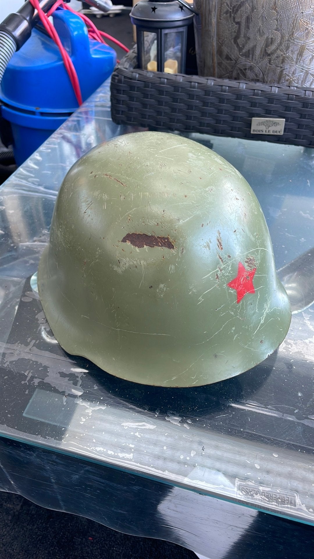 Militare helm met ster, Ophalen of Verzenden