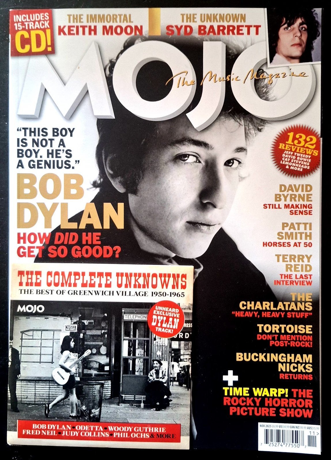 MAGAZINE/MOJO + CD  BOB DYLAN (november 2025), Ophalen of Verzenden, Zo goed als nieuw, Muziek, Film of Tv