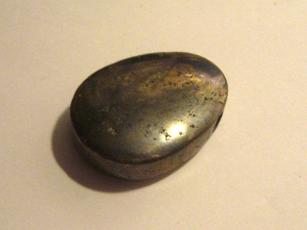 Pyriet XL grote edelsteen mineraal hanger piriet fools gold, Ophalen of Verzenden, Zo goed als nieuw, Steen of Mineraal, Met edelsteen