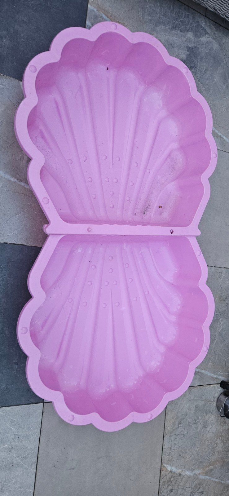 schelpen zand en waterbak, Ophalen