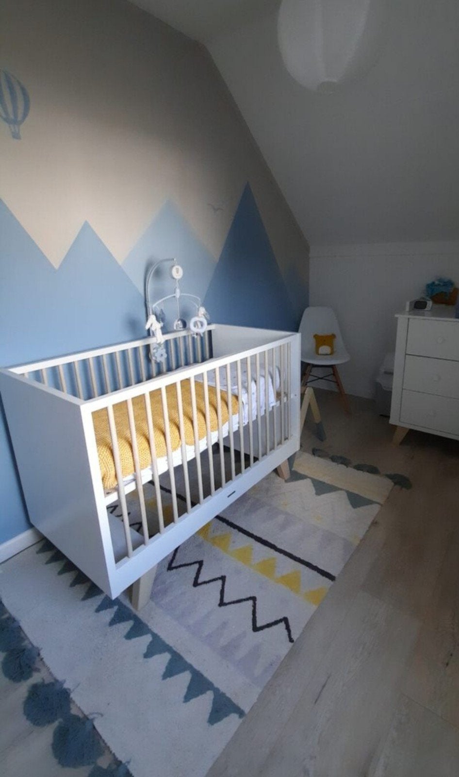 Kidsmill Lars meegroeibedje - Wit/Naturel, Ophalen, Gebruikt, 70 tot 85 cm, 140 tot 160 cm