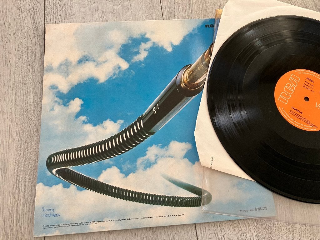 LP-Vinyl  -  Vangelis – Spiral, Beschermende buitenhoes, LP, Ophalen of Verzenden, Zo goed als nieuw