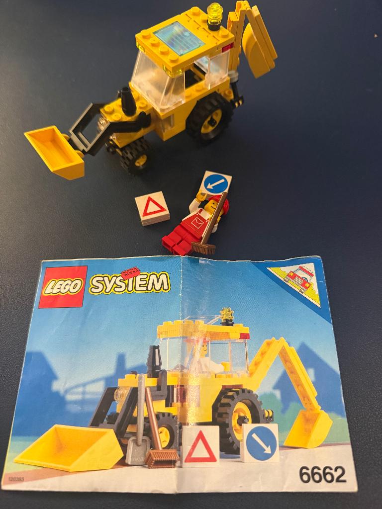 Lego 6662 Backhoe, Ophalen of Verzenden, Gebruikt, Complete set, Lego