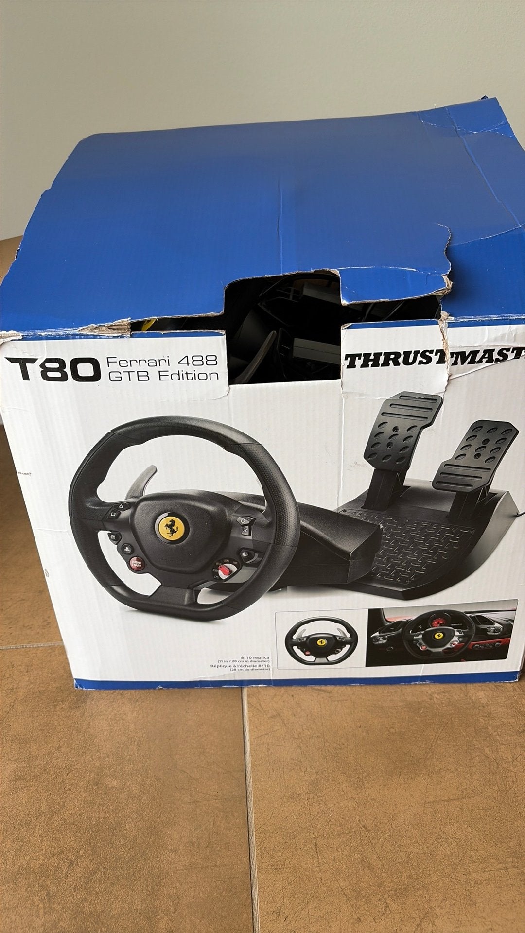 Thrustmaster T80 Ferrari 488 GTB edition, Ophalen of Verzenden, Zo goed als nieuw, Stuur of Pedalen, PlayStation 4