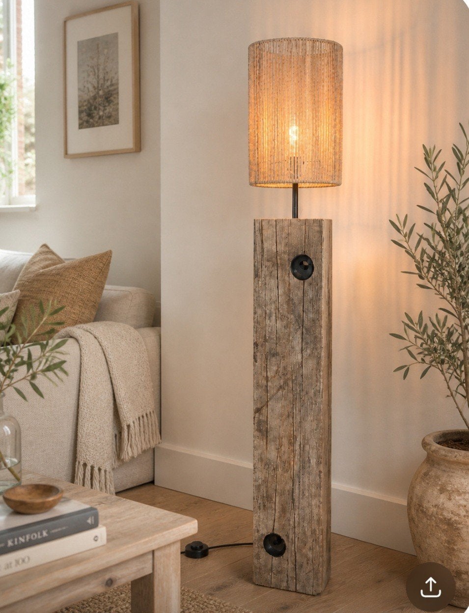 Landelijke robuuste meerpaal lamp, Ophalen, 100 tot 150 cm, Nieuw, E27 (groot)